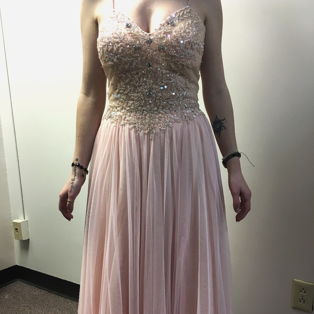 Blush Pink Prom Dress